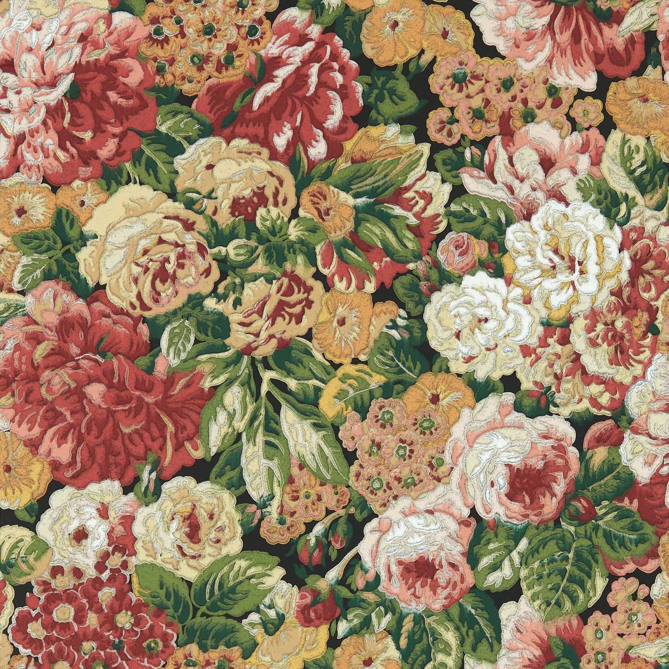 Rose And Peony Amanpuri Red/Devon Green